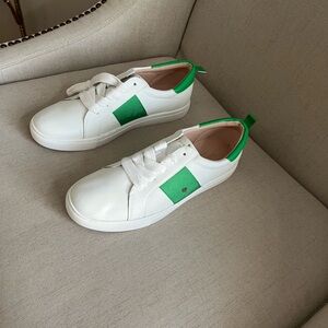 kate spade White Sneakers with Green Accents - Women's Athletic Shoes